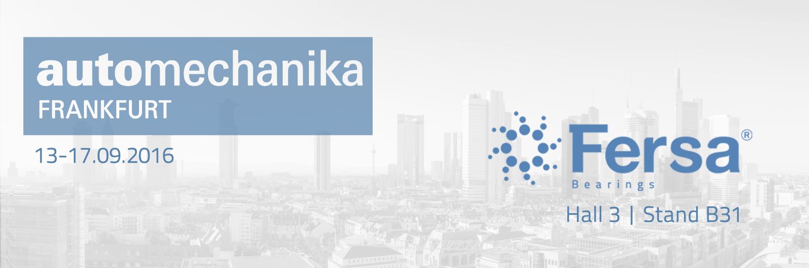 This year we will count with trainings on mounting, our latest products, our full-service for the Aftermarket (Fersa Care) and a virtual reality simulator that shows the charging cradle in truck wheel bearings.