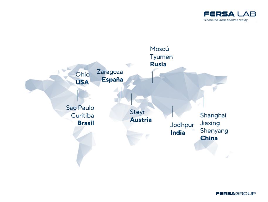 We have developed from Zaragoza a global structure with sales in more than 100 countries