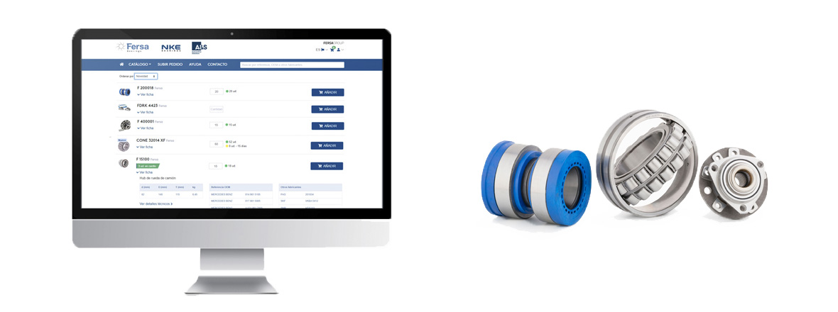 Users can purchase products from Fersa, NKE and A&S Automotive Solutions through the same web